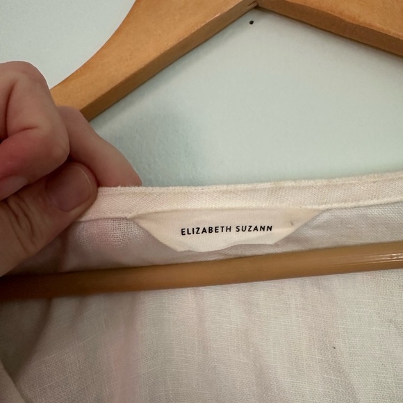 Polly Midi in Ivory Midweight Linen - Ivory / 2XL - Picture 5 of 6